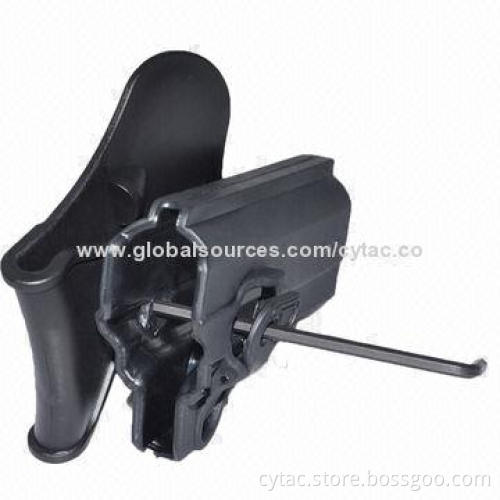 1911 pistol holster, made of polymer, designed with release button, soft silicone paddle
